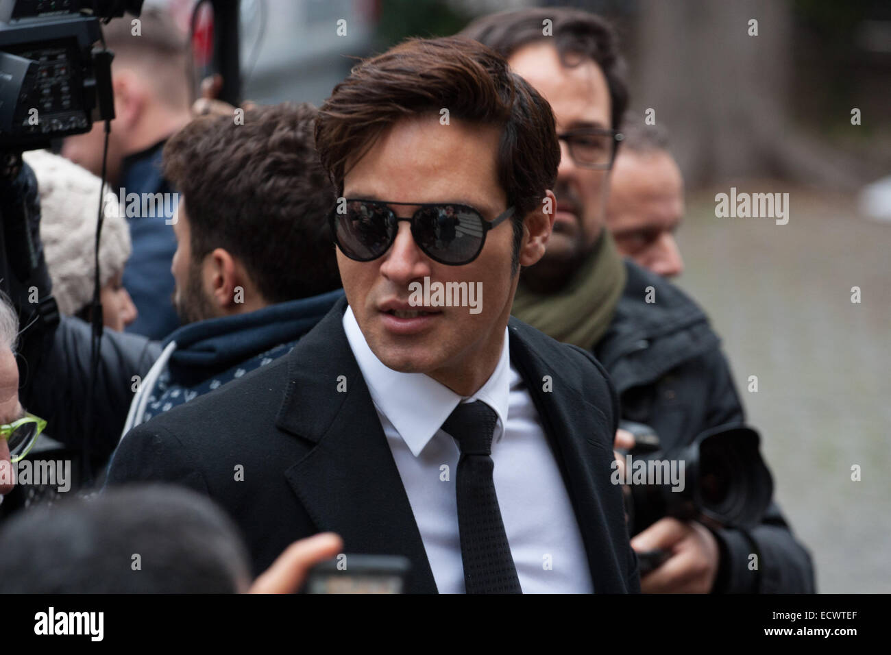 Italia, 20 dic 2014. Gabriel Garko partecipato ai funerali del attrice italiana Virna Lisi che è morto all età di 78. Credito: Luca Prizia/Pacific Press/Alamy Live News Foto Stock