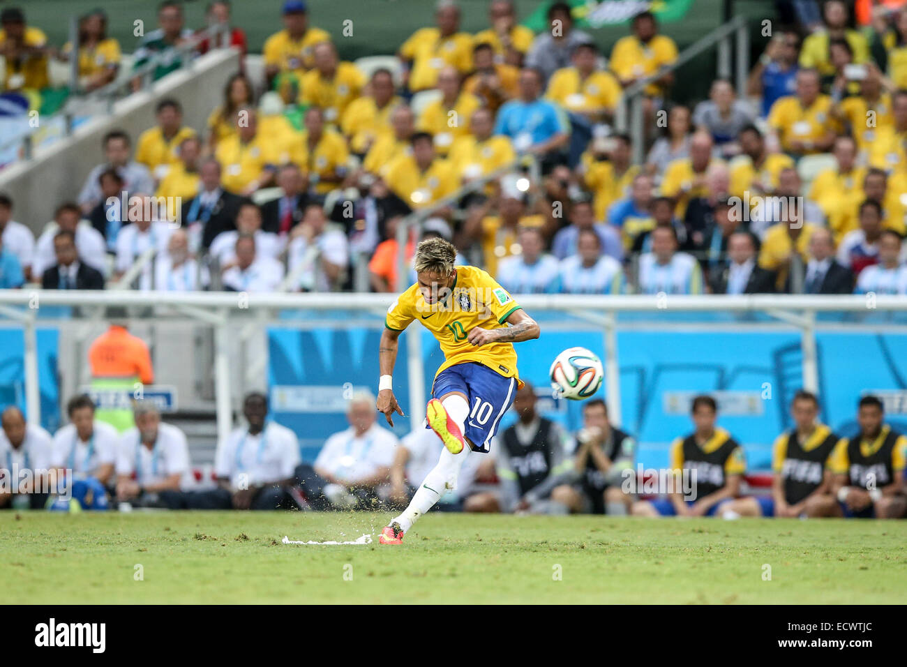 2014 della Coppa del Mondo FIFA - Brasile v Messico - tenutosi a Castelao Stadium. La partita si è conclusa in un 0-0. Dotato di: Neymar dove: Fortaleza, Ce, Brasile quando: 17 Giu 2014 Foto Stock