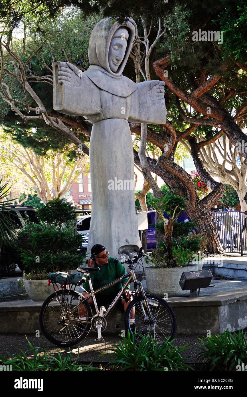 San Francesco d Assisi Statua San Francisco CA Foto Stock
