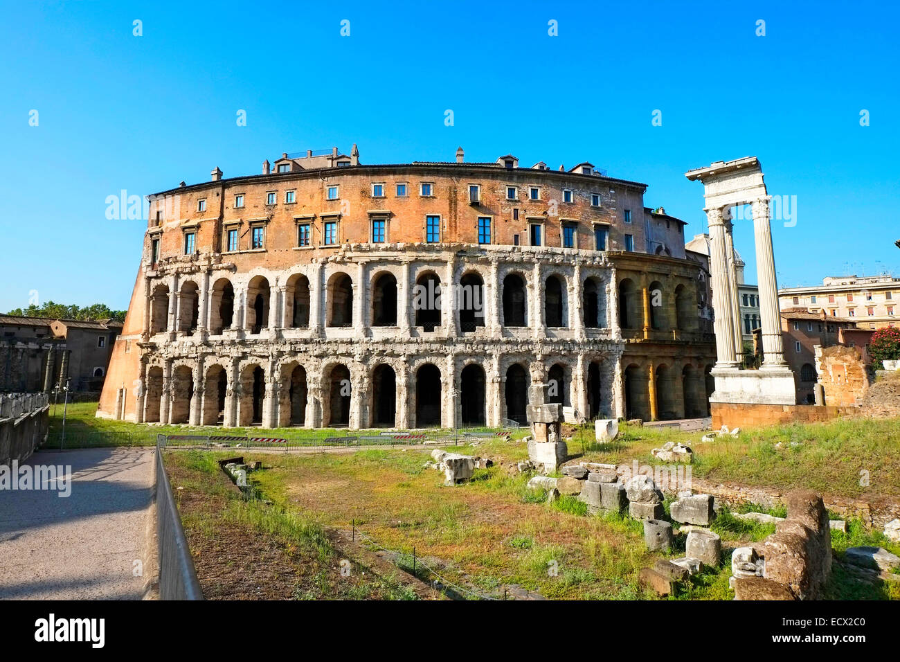 Teatro di Marcello rovine Roma Italia Europa UE Foto Stock