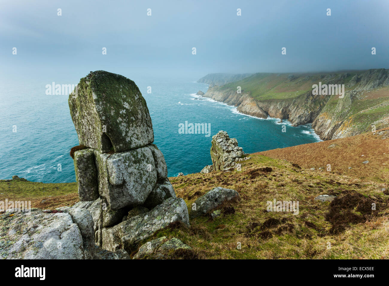Lundy Island della costa nord del Devon, Inghilterra. Foto Stock