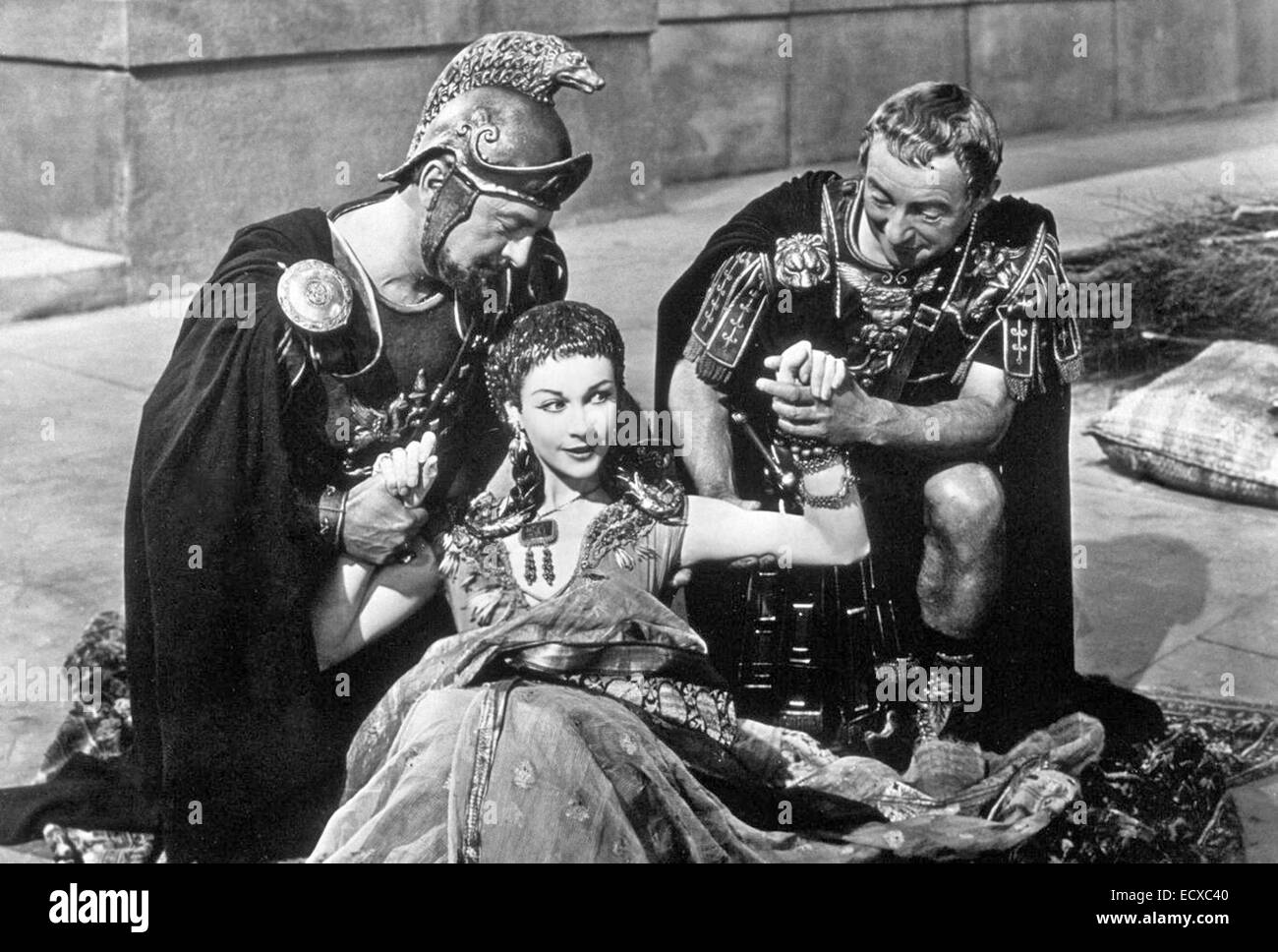 Antonio e Cleopatra 1946 Gabriel Pascal productions film da l: basilico Sydney come Rufio, Leigh,Claude Raines come Caesar Foto Stock