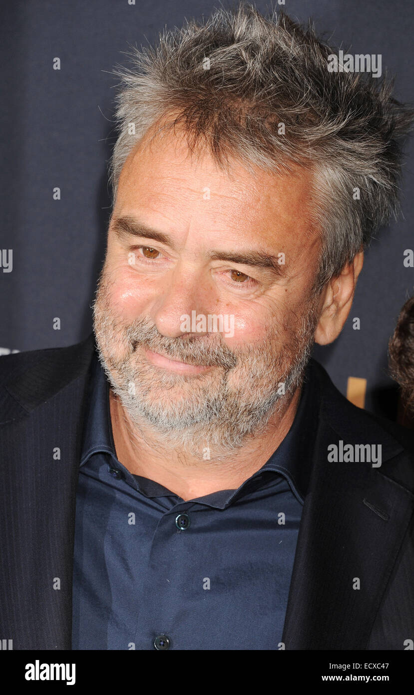LUC BESSON direttore francese di film nel dicembre 2014. Foto di Jeffrey Mayer Foto Stock