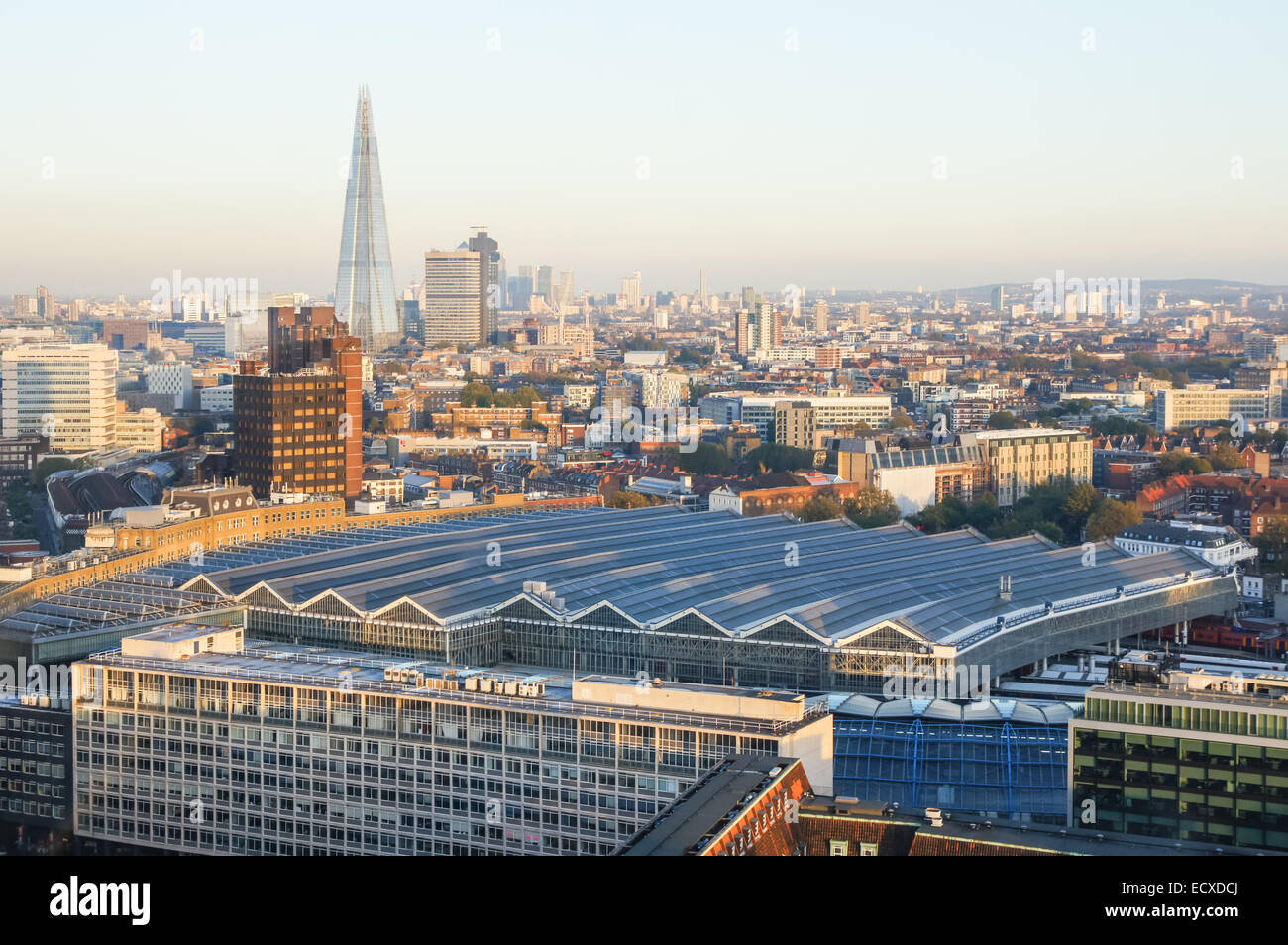 Vista panoramica dal London Eye capsula, Londra Inghilterra Regno Unito Regno Unito Foto Stock