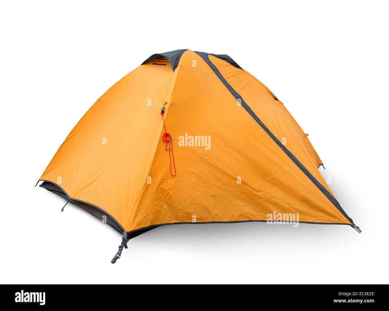 Tenda turistica isolato su uno sfondo bianco Foto Stock