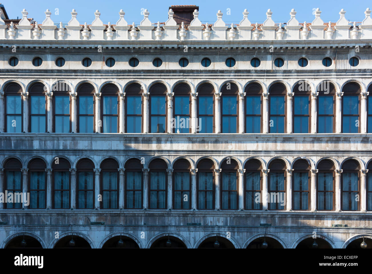 Portici di Piazza San Marco, Venezia, Italia Foto Stock