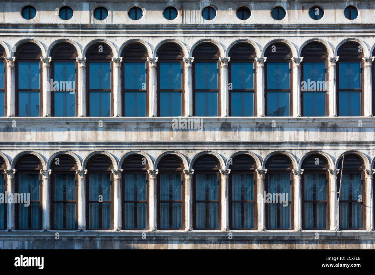 Portici di Piazza San Marco, Venezia, Italia Foto Stock