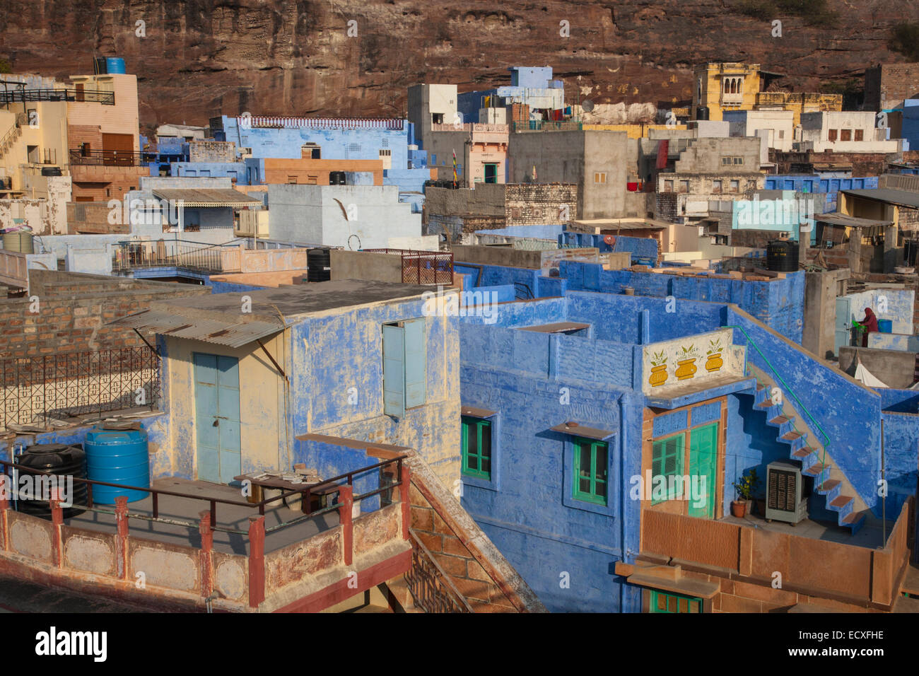 Jodhpur, la 'città blu', India Foto Stock