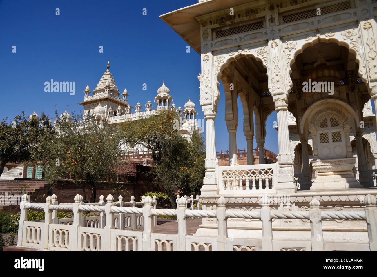 Jaswant Thada (cenotafio del Maharaja Jaswant Singh II), Jodhpur, Rajasthan, India Foto Stock