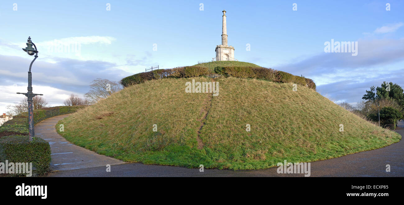 Dane John Mound, Canterbury, Kent, Regno Unito. Foto Stock