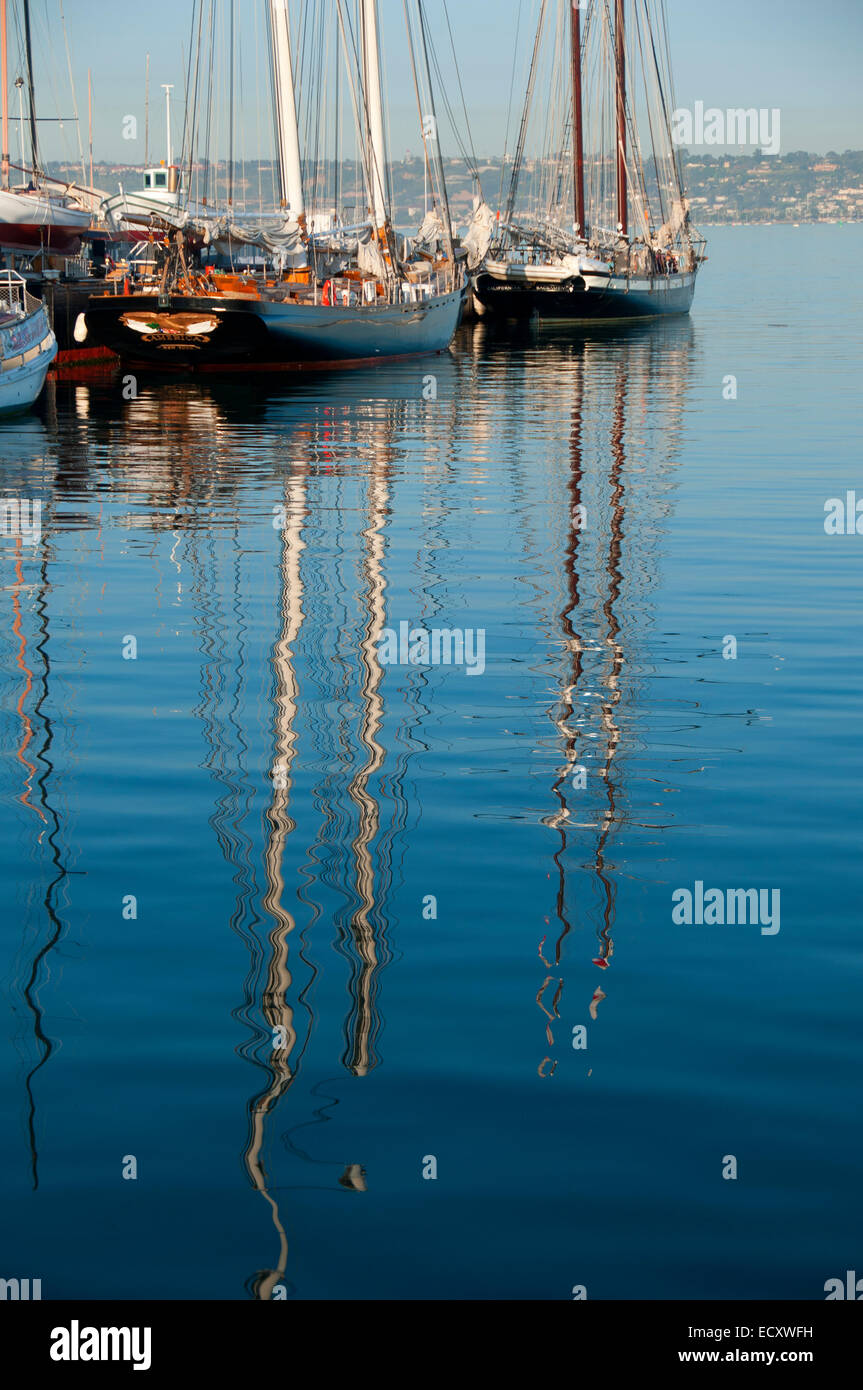 Le navi a vela , il Museo Marittimo di San Diego, San Diego, California Foto Stock
