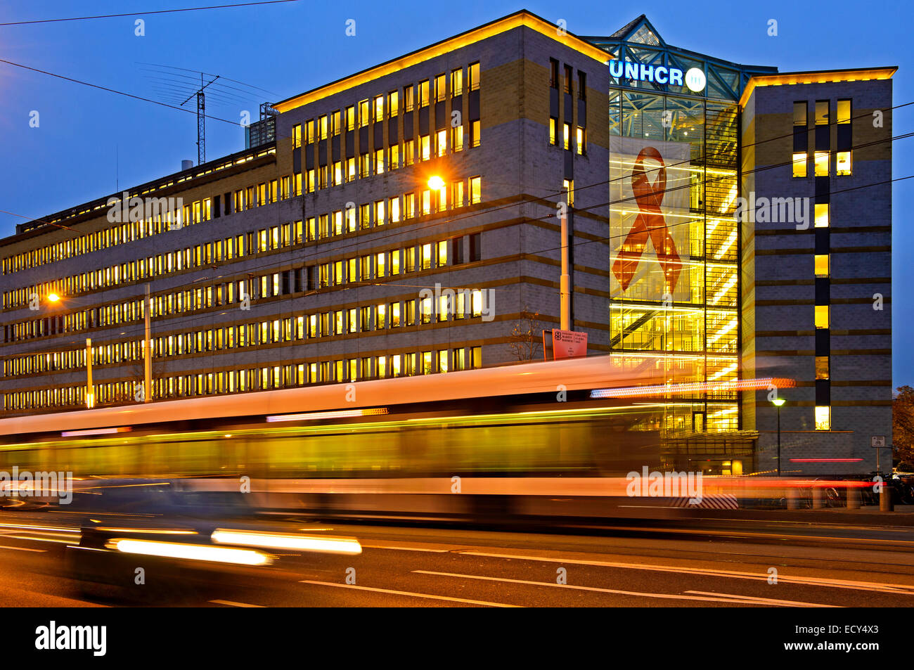 Sede dell'Alto Commissario delle Nazioni Unite per i rifugiati ACNUR, Ginevra, Svizzera Foto Stock