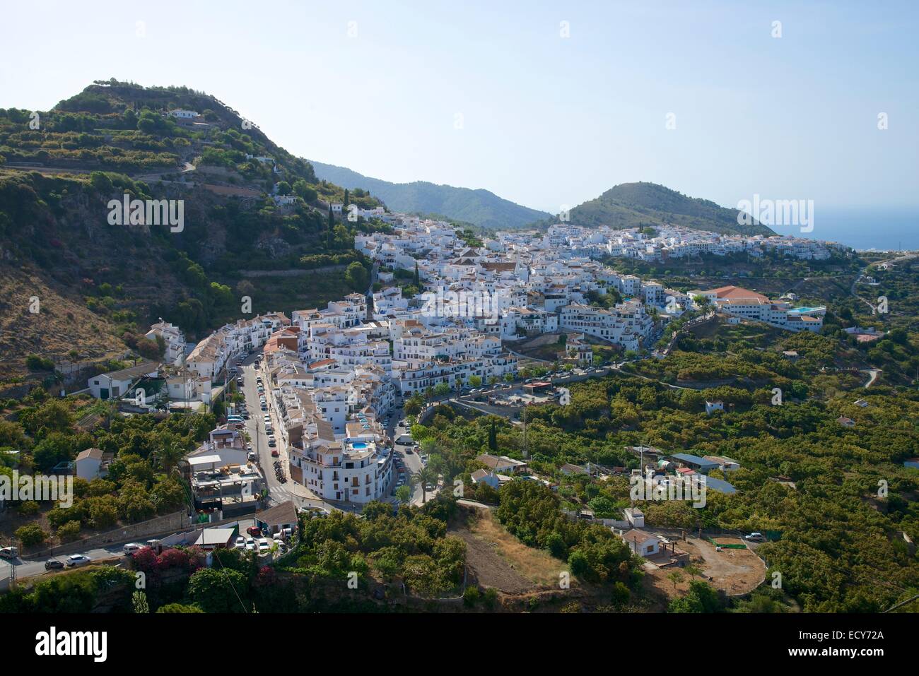 Villaggi Bianchi, Frigiliana, Costa del Sol, Andalusia, Spagna Foto Stock