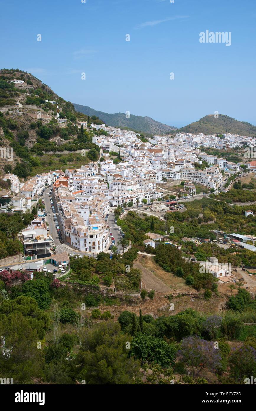Villaggi Bianchi, Frigiliana, Costa del Sol, Andalusia, Spagna Foto Stock