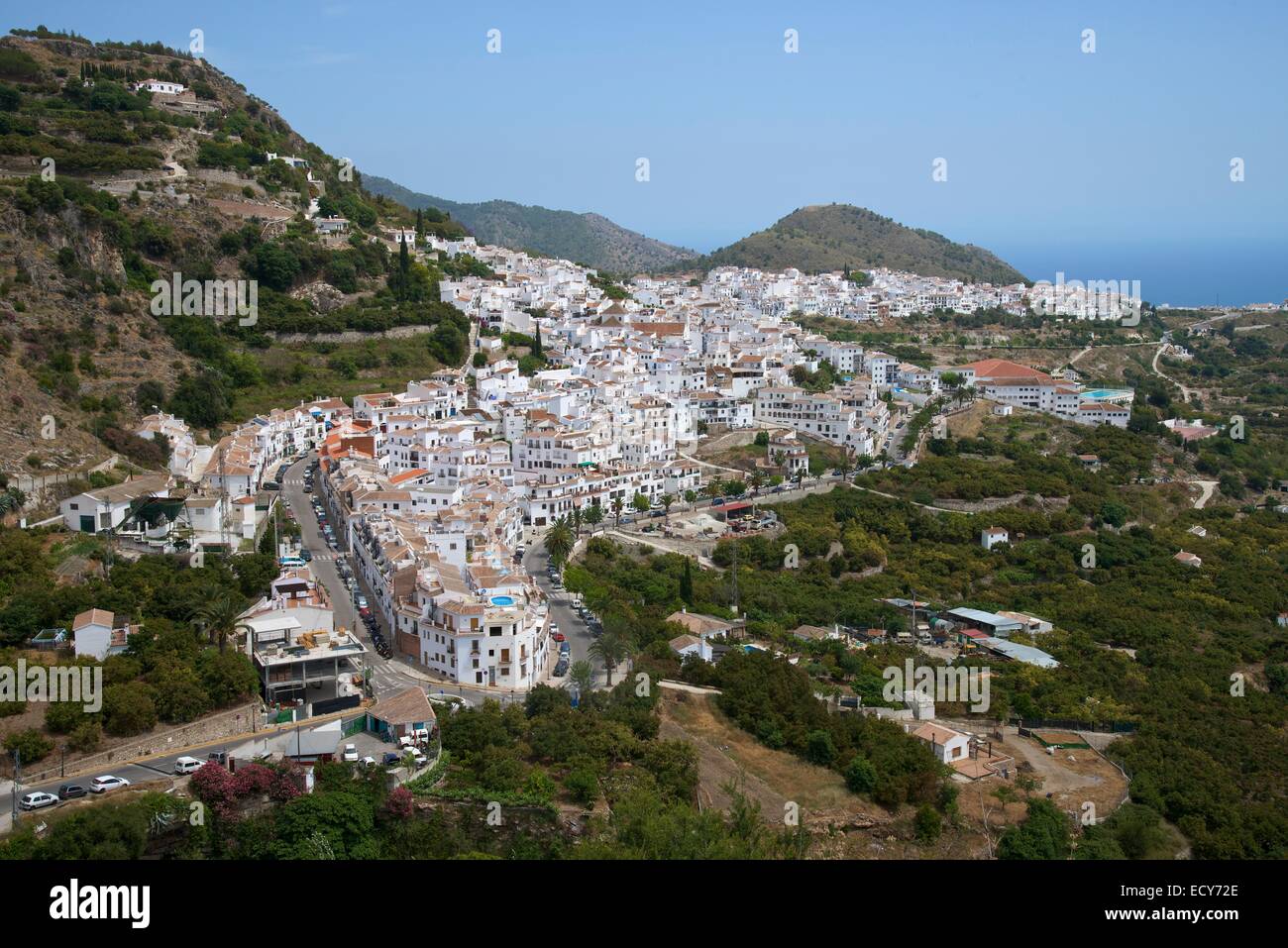 Villaggi Bianchi, Frigiliana, Costa del Sol, Andalusia, Spagna Foto Stock