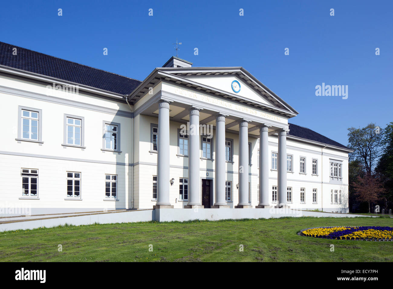 Peter Friedrich Ludwig Ospedale, ora il PFL centro culturale con biblioteca della città, scuola di musica, musica e letteratura house Foto Stock