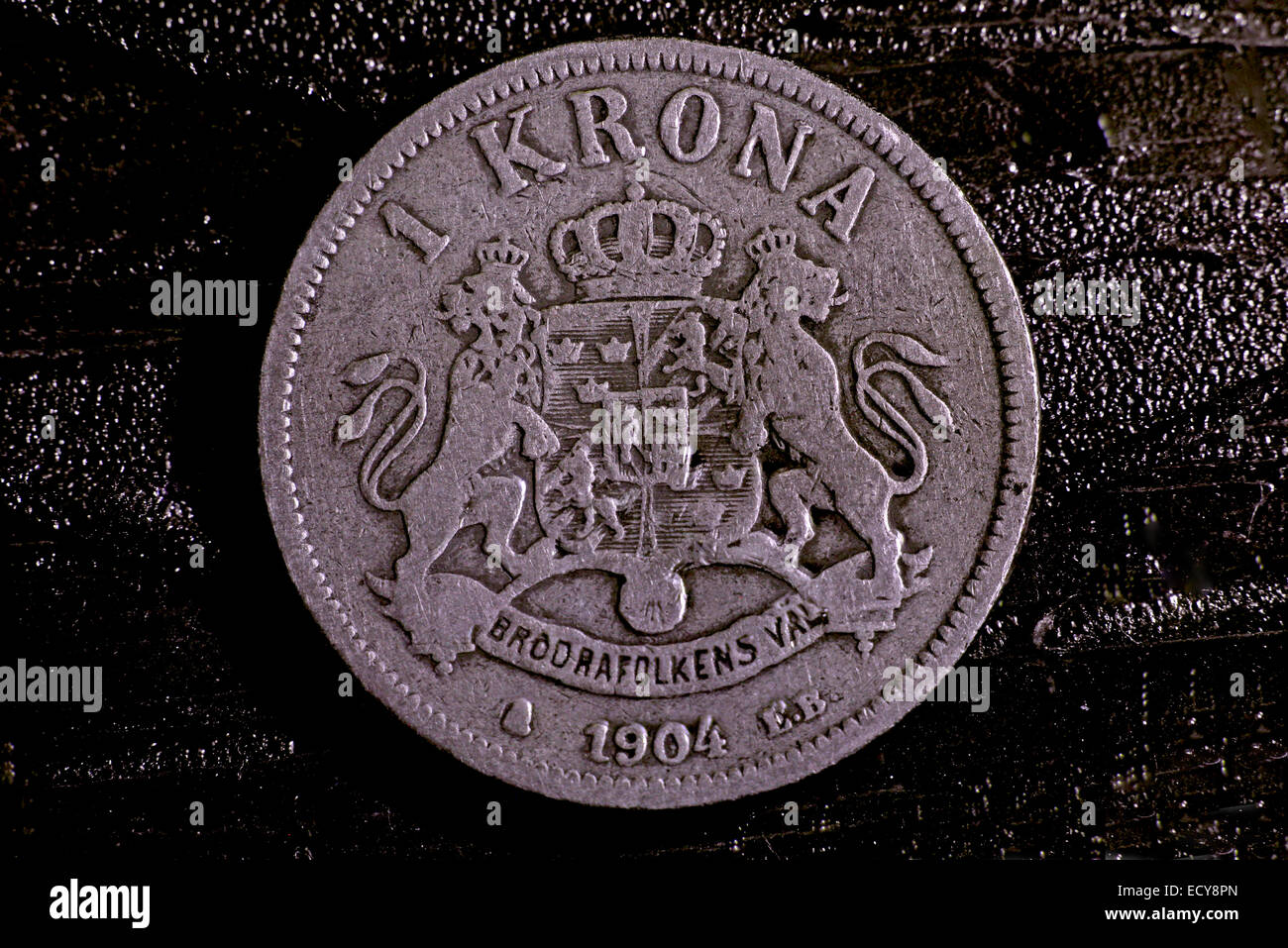 Norvegese e Svedese coin Foto Stock