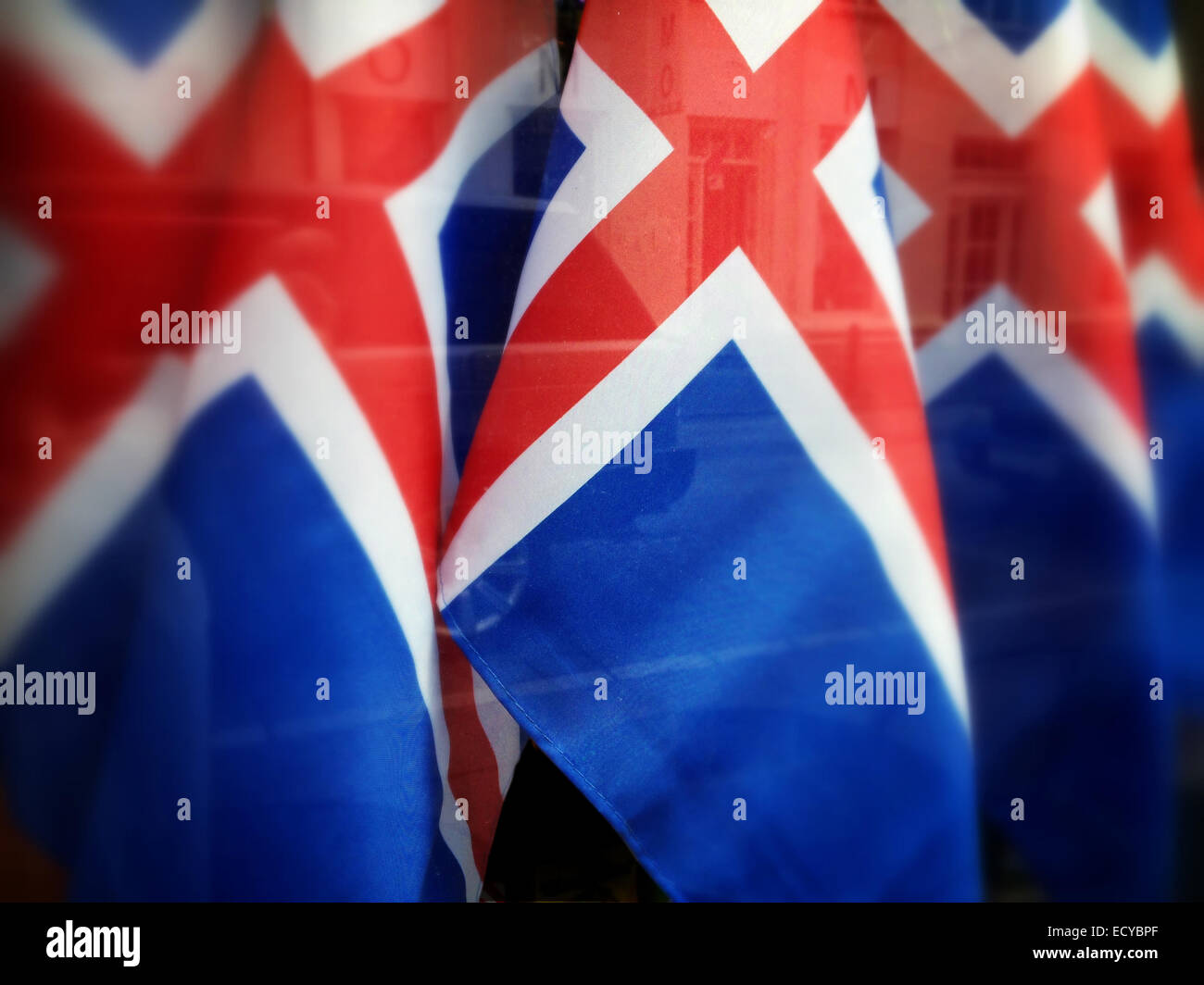 Close up flag islandese - Immagine stock catturata con smartphone