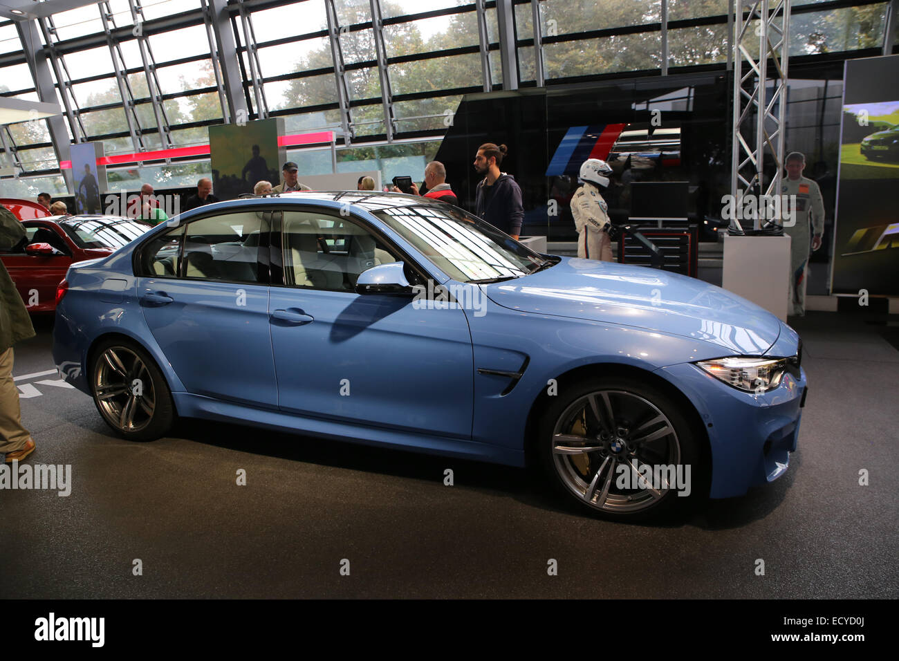 Baby Blue bmw sport sedan serie m Foto Stock