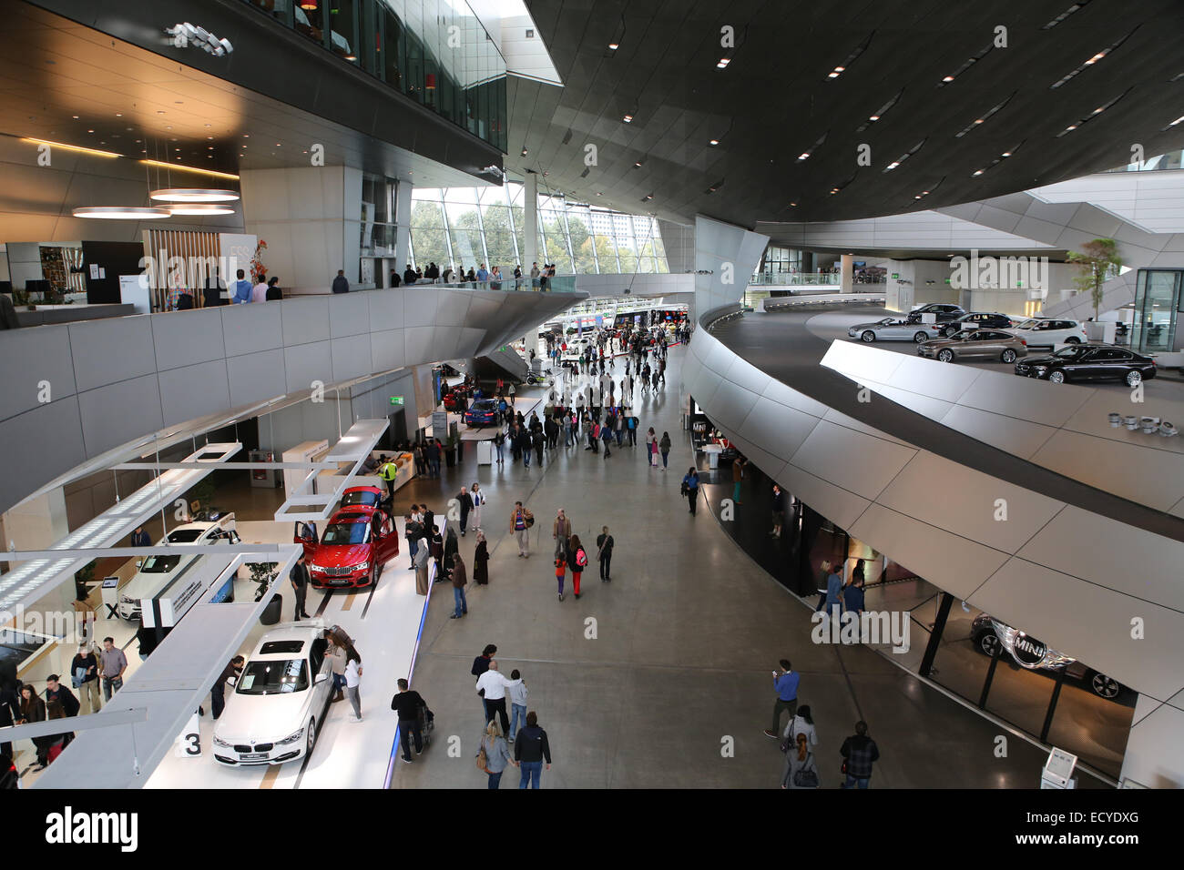 Bmw mondo interno Foto Stock