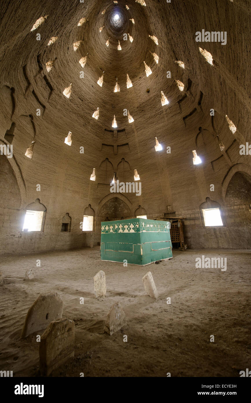 Mausoleo Koica interno, deserto del Sahara, Sudan Foto Stock