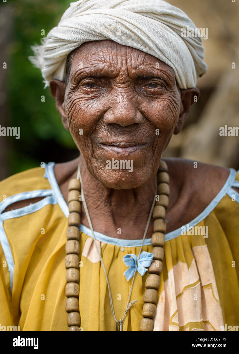 Donna etiope vicino Metema, Etiopia Foto Stock