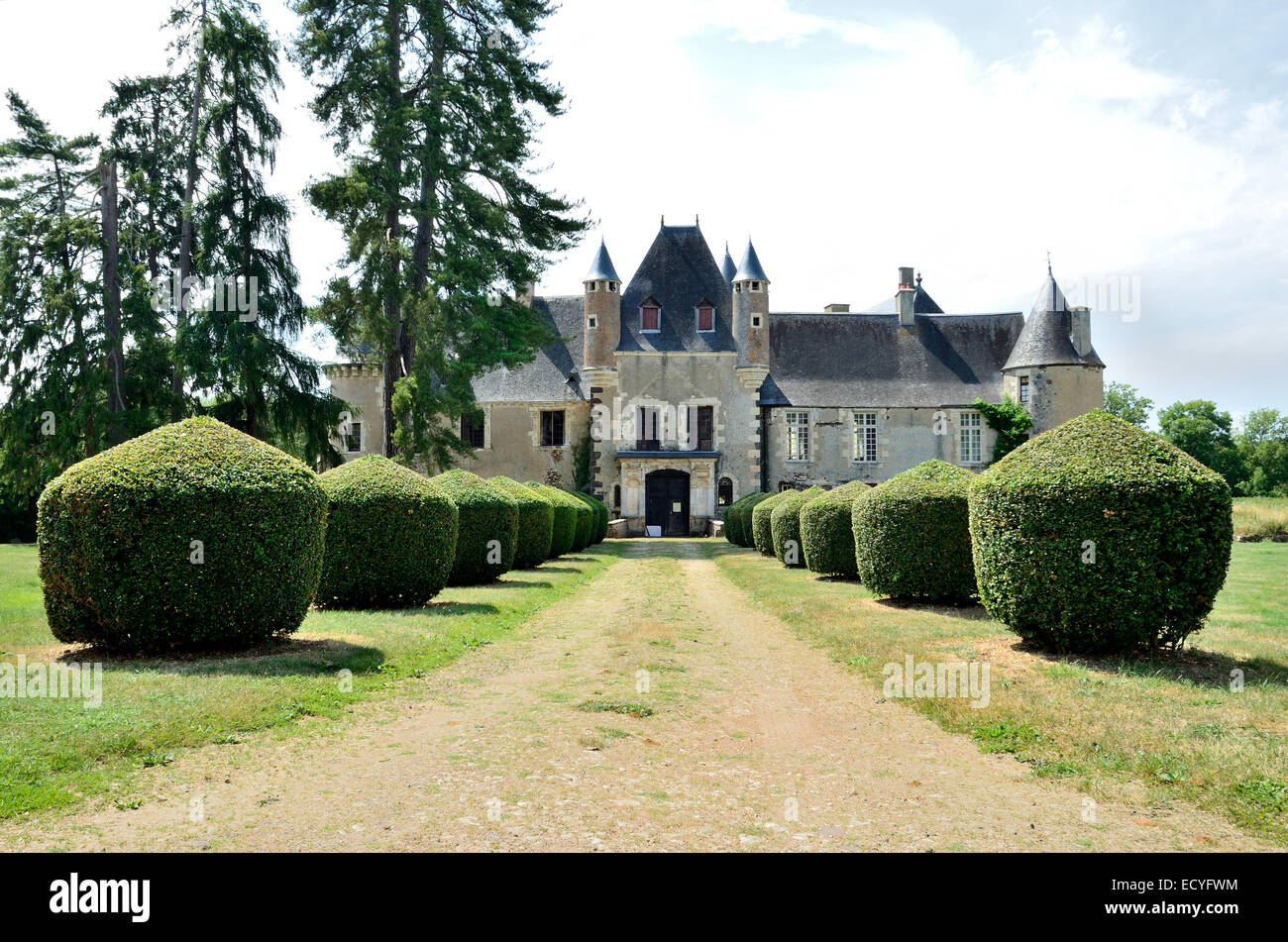 A la découverte du Chateau de Boucard, au coeur des Vignobles du coeur de France. Foto Stock