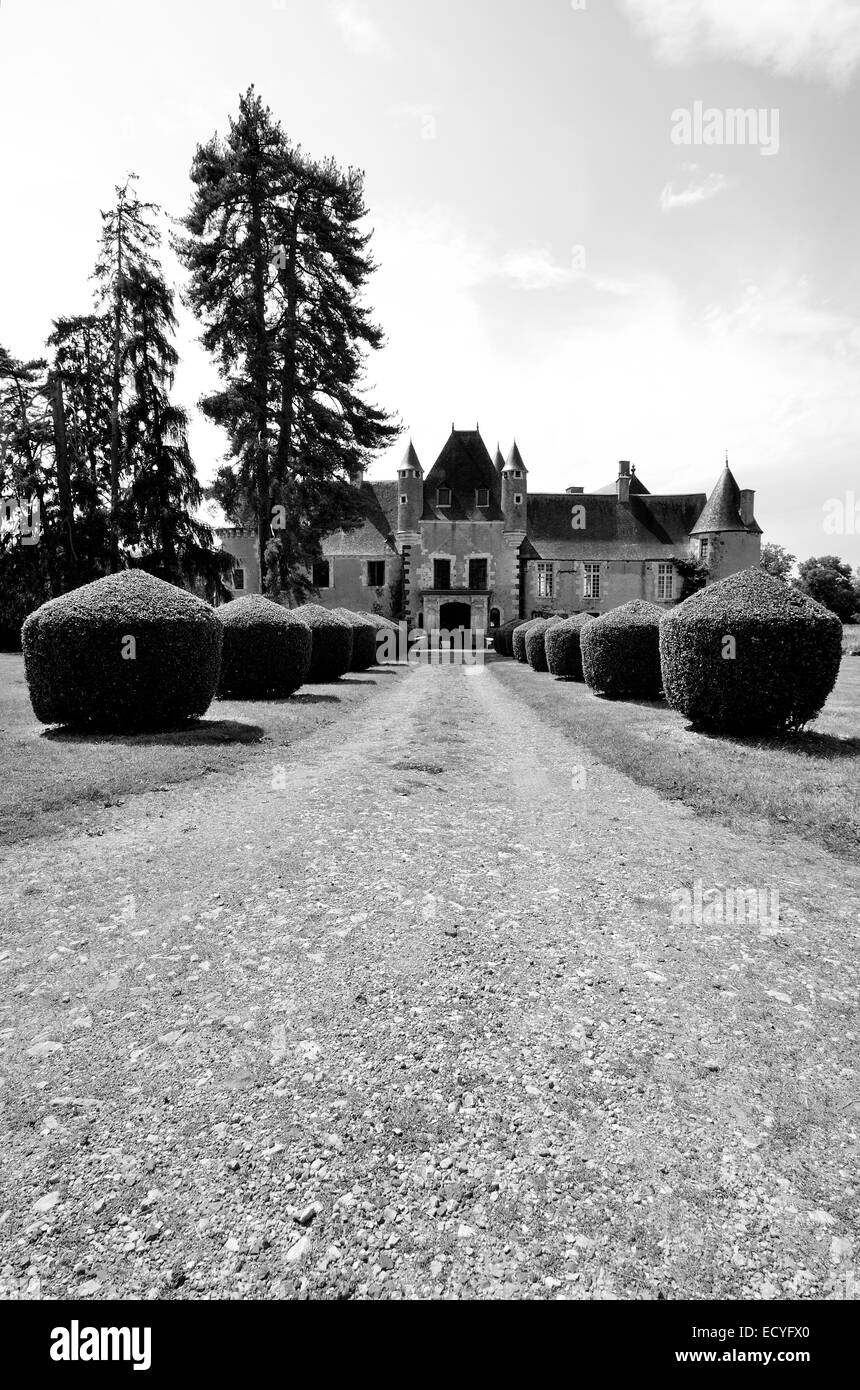 A la découverte du Chateau de Boucard, au coeur des Vignobles du coeur de France. Foto Stock