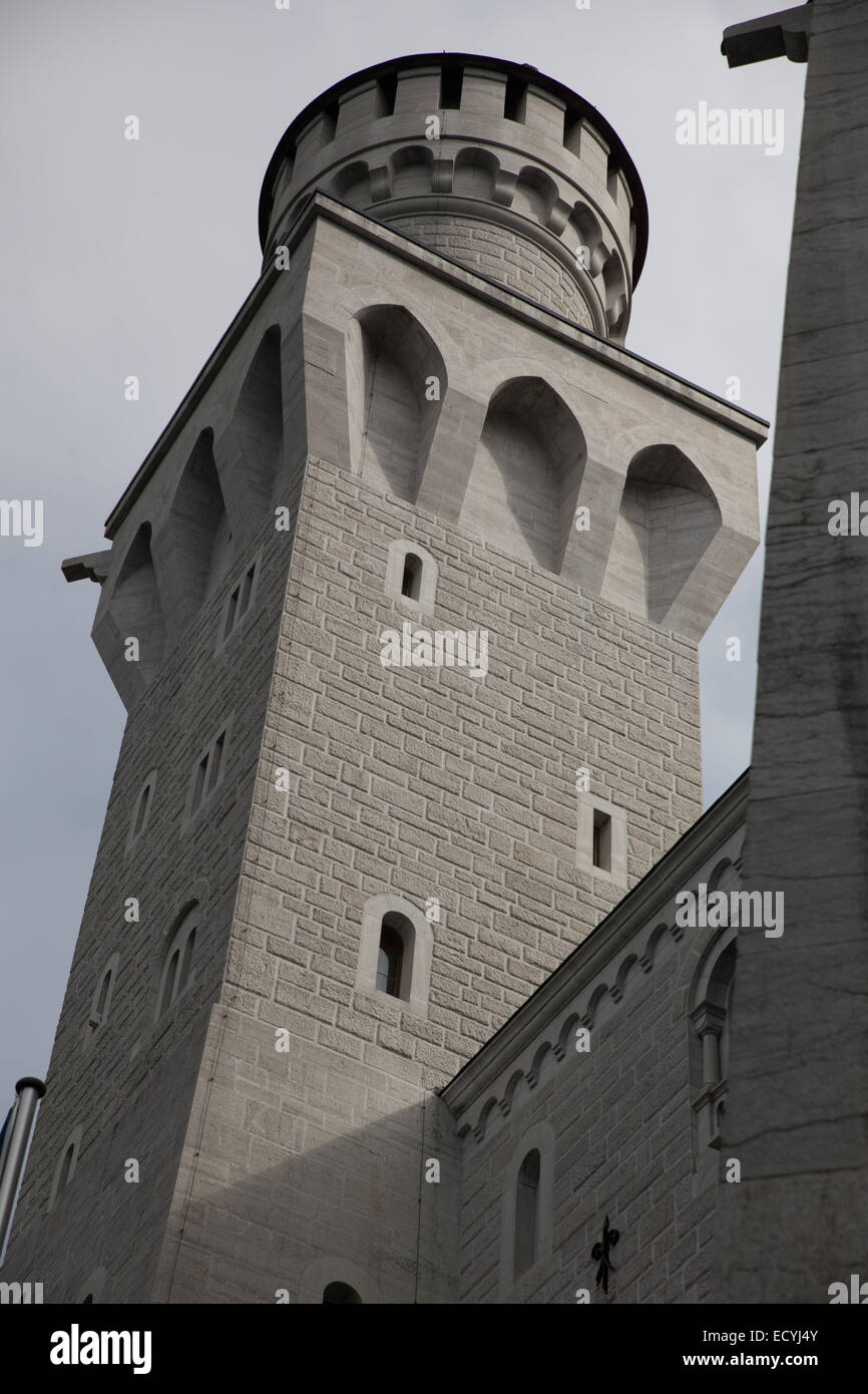 Torre di castello nuovo swanstone Foto Stock