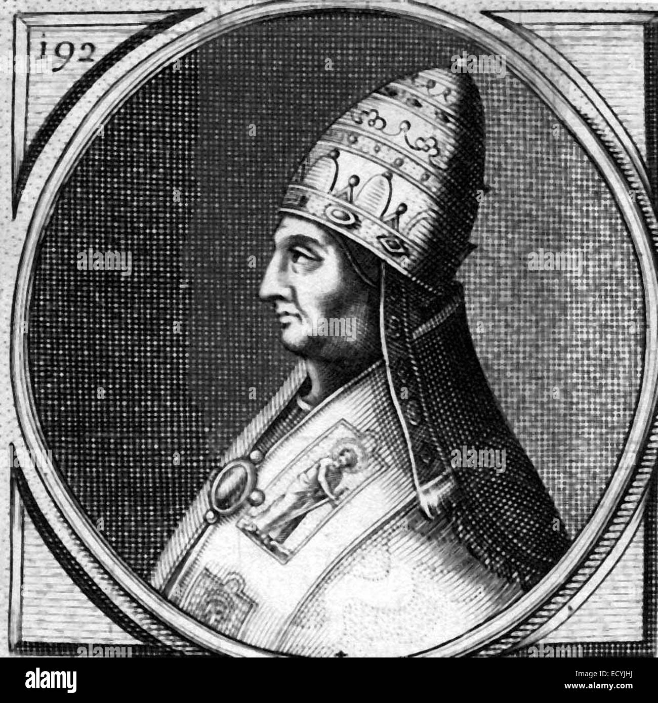 Papa Bonifacio VIII Foto Stock