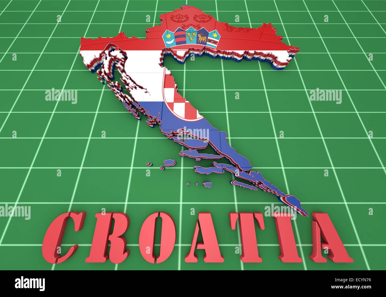 d'origine Croazia, braccialetto con stemma, Croazia, Croazia, catena con bandiera della Croazia, gioielli Croazia, gioielli Croazia, gioielli da uomo, 22,5 Zentimeter, Ottone