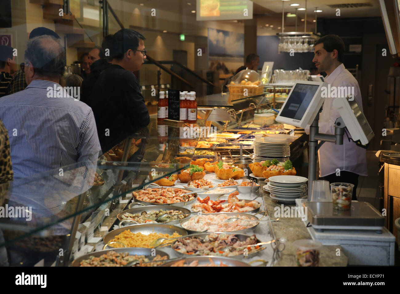 All'interno Nordsee ristorante Europe Foto Stock