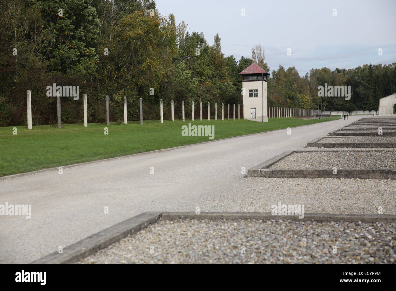 Dachau Memorial site ex campo di concentramento nazista Foto Stock