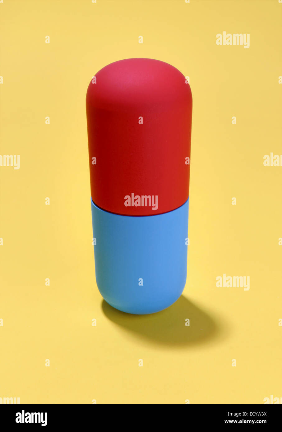 Red e Blue Pill capsule Foto Stock
