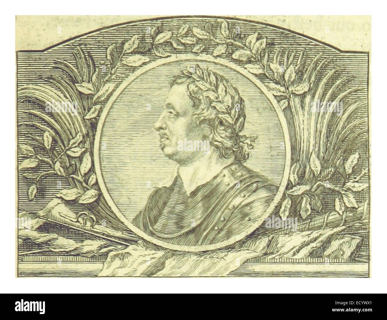 Questo poema del 1760 di John Dryden, intitolato *sulla morte di Oliver Cromwell*, riflette il significato politico e storico della morte di Cromwell nel contesto dell'Inghilterra del XVII secolo. Foto Stock