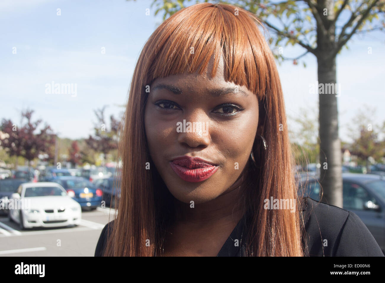 Afro Carribean donna Foto Stock