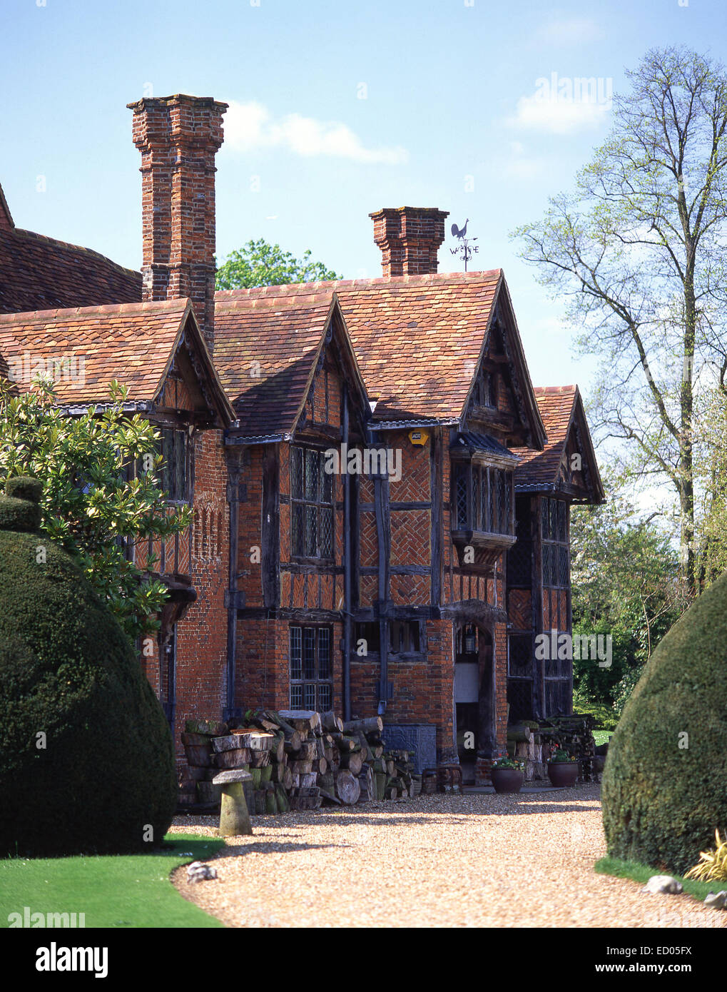 Il Dorney Corte Tudor Manor House, Dorney, Buckinghamshire, Inghilterra, Regno Unito Foto Stock