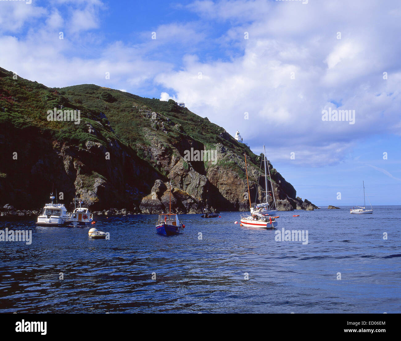Maseline Harbour, maggiore Sark, Sark, il Baliato di Guernsey, Isole del Canale Foto Stock