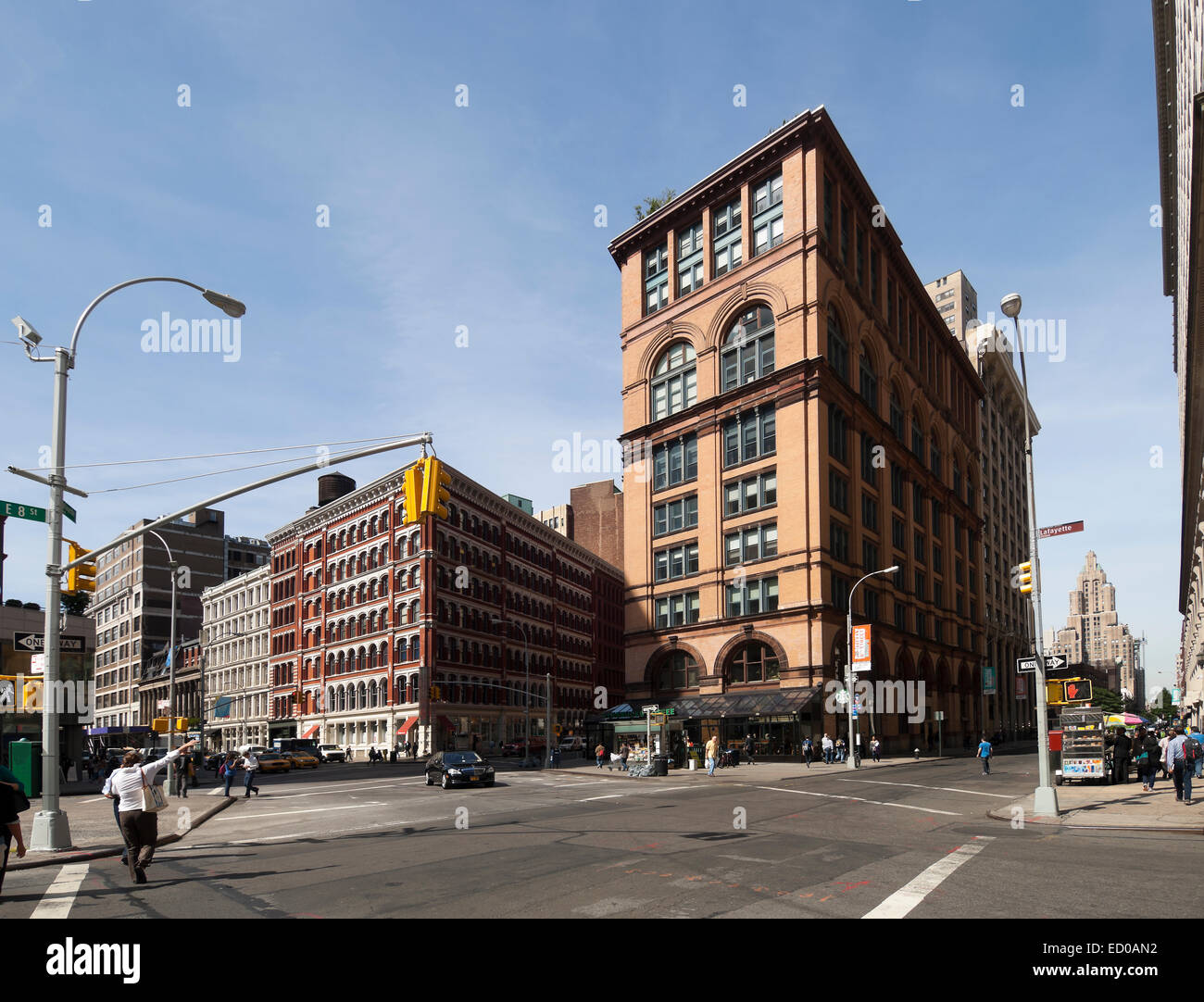 Street Manhattan New York STATI UNITI D'AMERICA Foto Stock