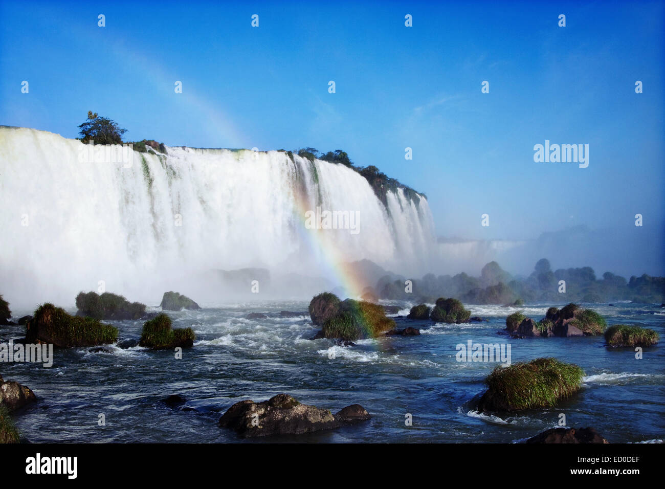 In Brasile, a Panama stato, vista delle cascate di Iguazu Foto Stock