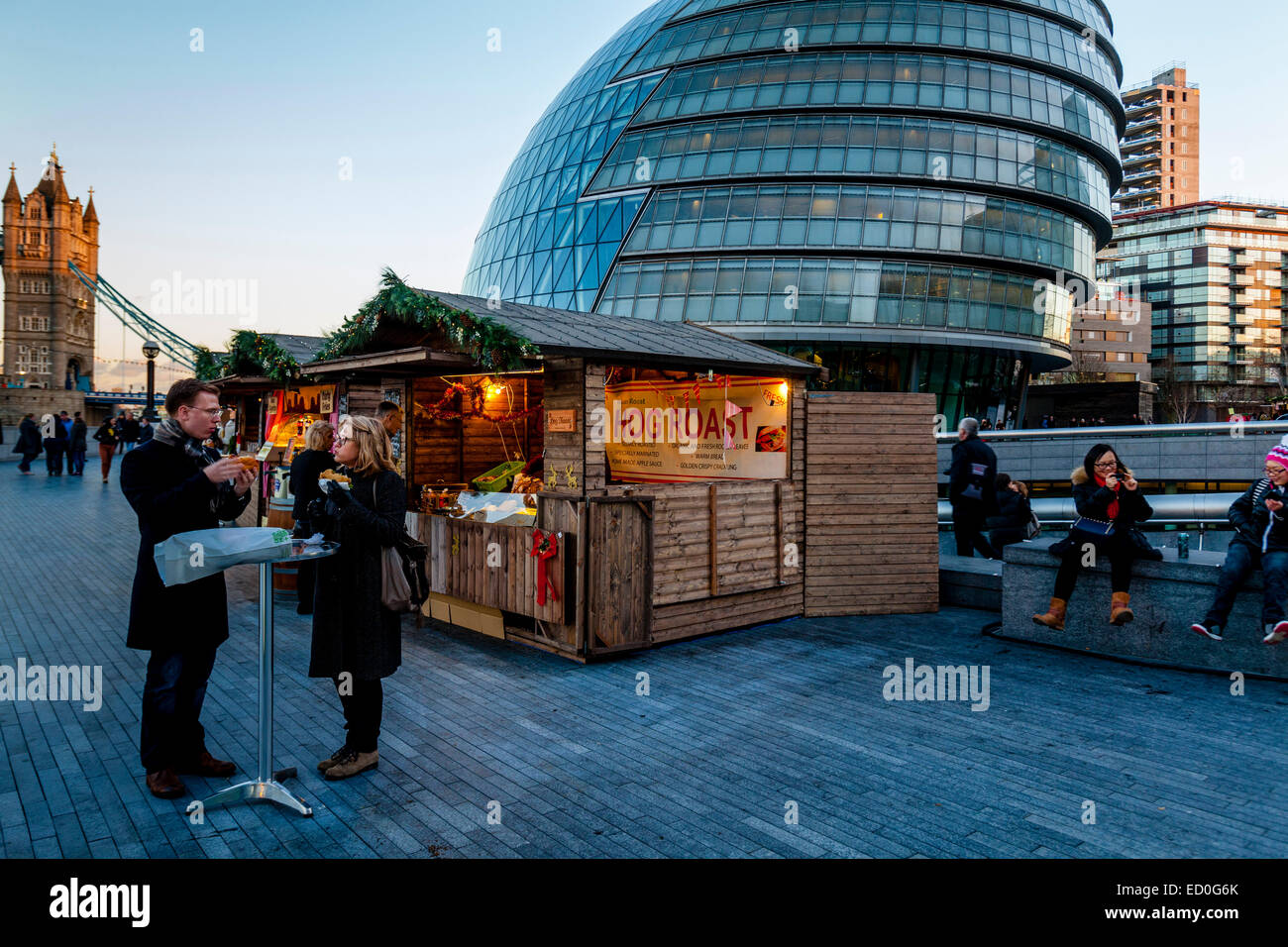Più Londra Mercatino di Natale a Londra, Inghilterra Foto Stock