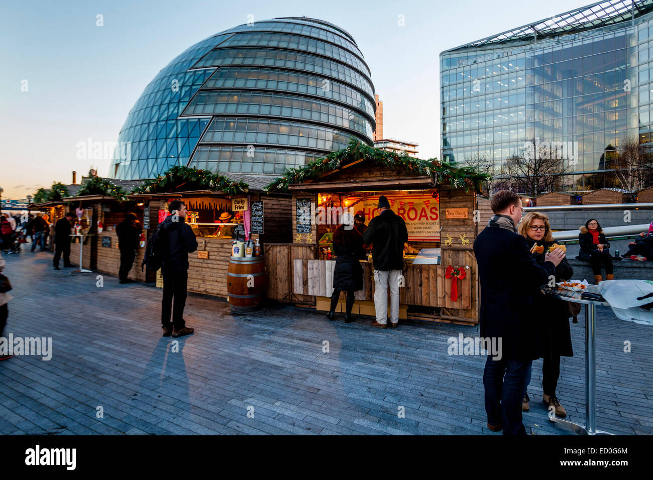 Più Londra Mercatino di Natale a Londra, Inghilterra Foto Stock