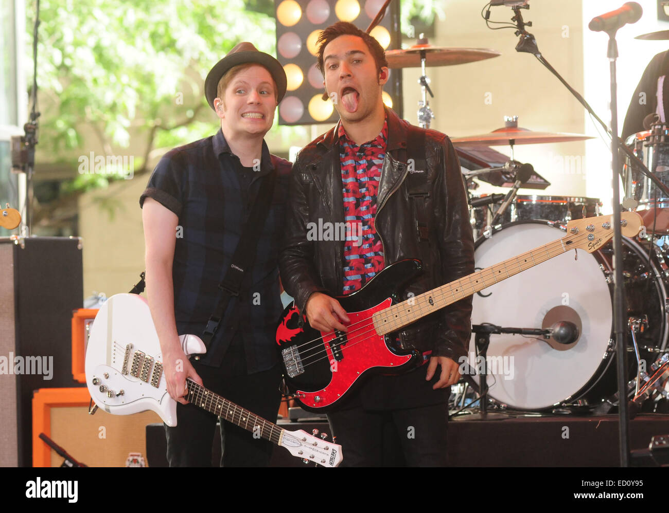 Fall Out Boy eseguire live su "Mostra Oggi' dotata di: Fall Out Boy,Pete Wentz,Patrick Stump dove: la città di New York, New York, Stati Uniti quando: 20 Giu 2014 Foto Stock