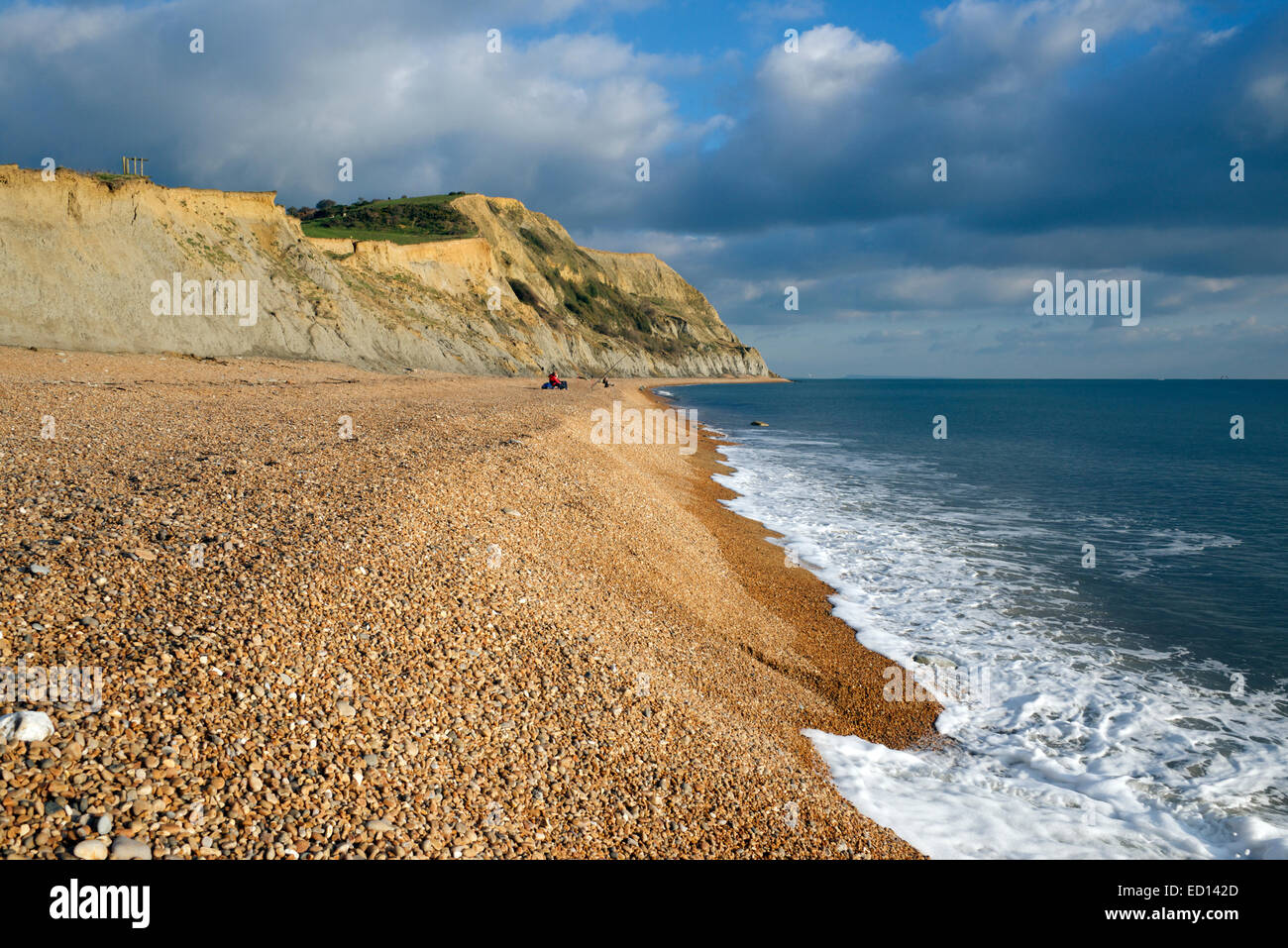Spiaggia di Branscombe Jurassic Coast East Devon England Foto Stock