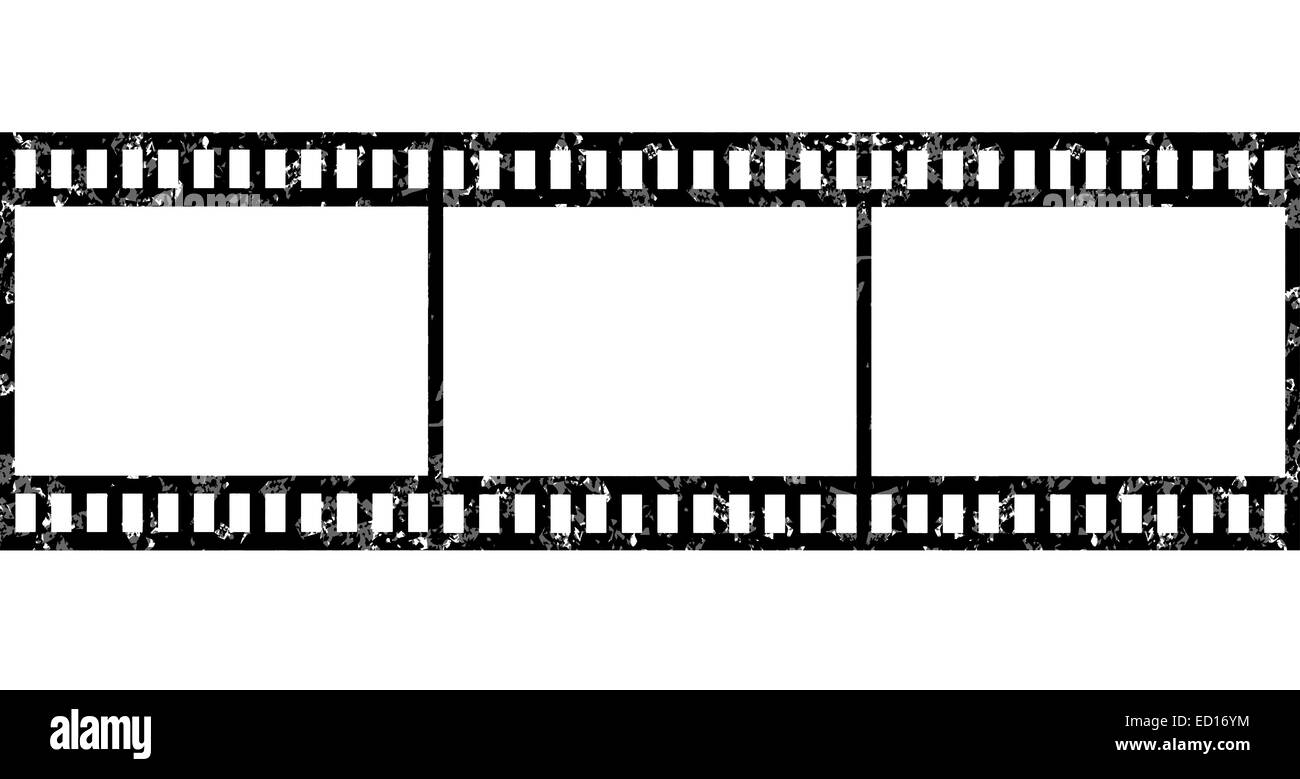 Grunge vuoto striscia di pellicola Foto Stock