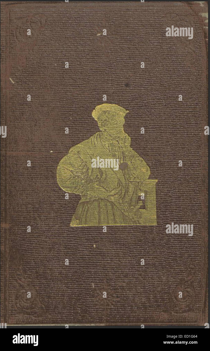 Questa illustrazione di copertina del 1867 tratta da *Small's Canadian Handbook* presenta una panoramica storica del Canada, offrendo una visione d'insieme della geografia, della storia e della cultura del paese durante la metà del XIX secolo. Foto Stock