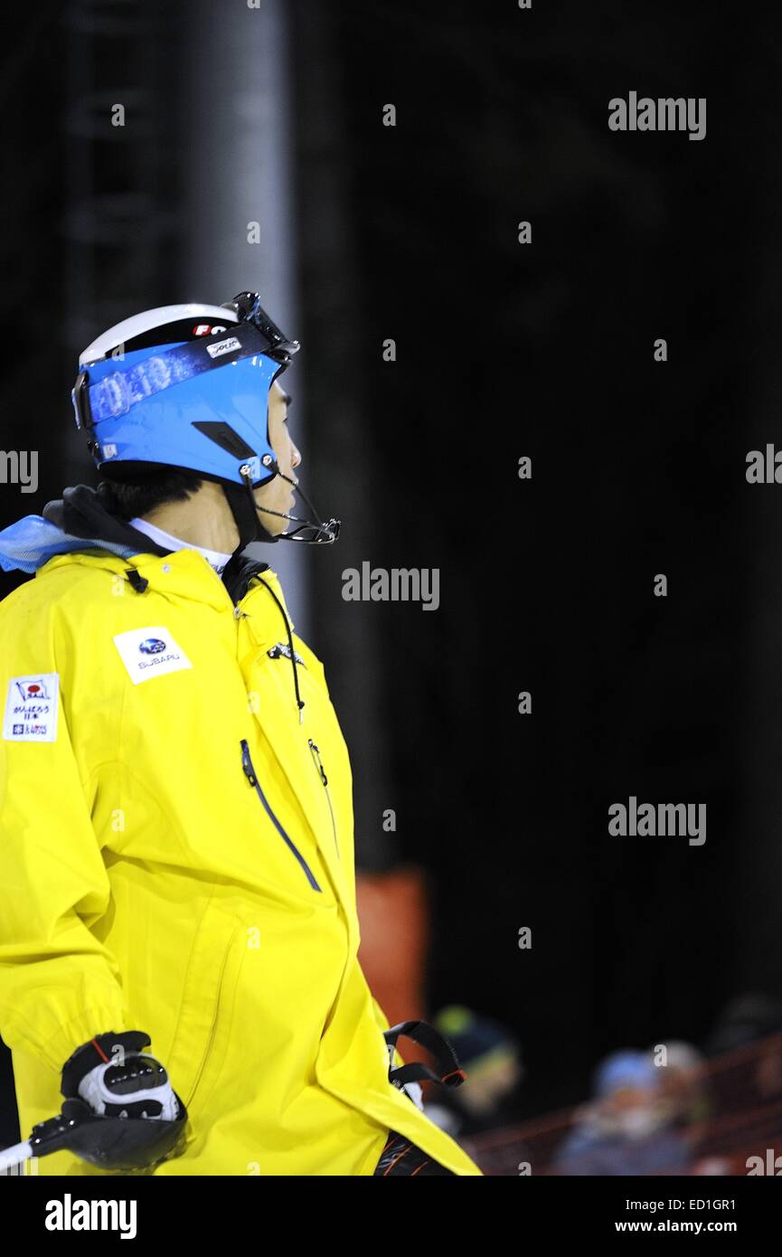 Madonna di Campiglio, Italia. 22 dic 2014. Naoki Yuasa (JPN) Sci Alpino : Audi FIS Coppa del Mondo di Sci Alpino Slalom Speciale maschile a Madonna di Campiglio, Italia . © Hiroyuki Sato/AFLO/Alamy Live News Foto Stock