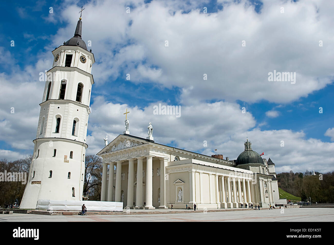 La cattedrale di Vilnius è il cuore della vita spirituale in Lituania cattolica. Foto Stock