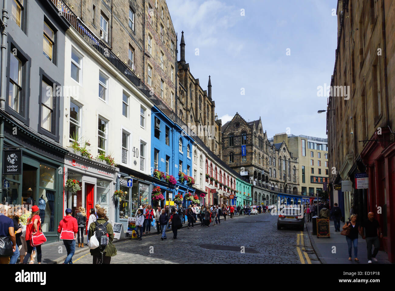 West bow Street, Edimburgo, Scozia Foto Stock