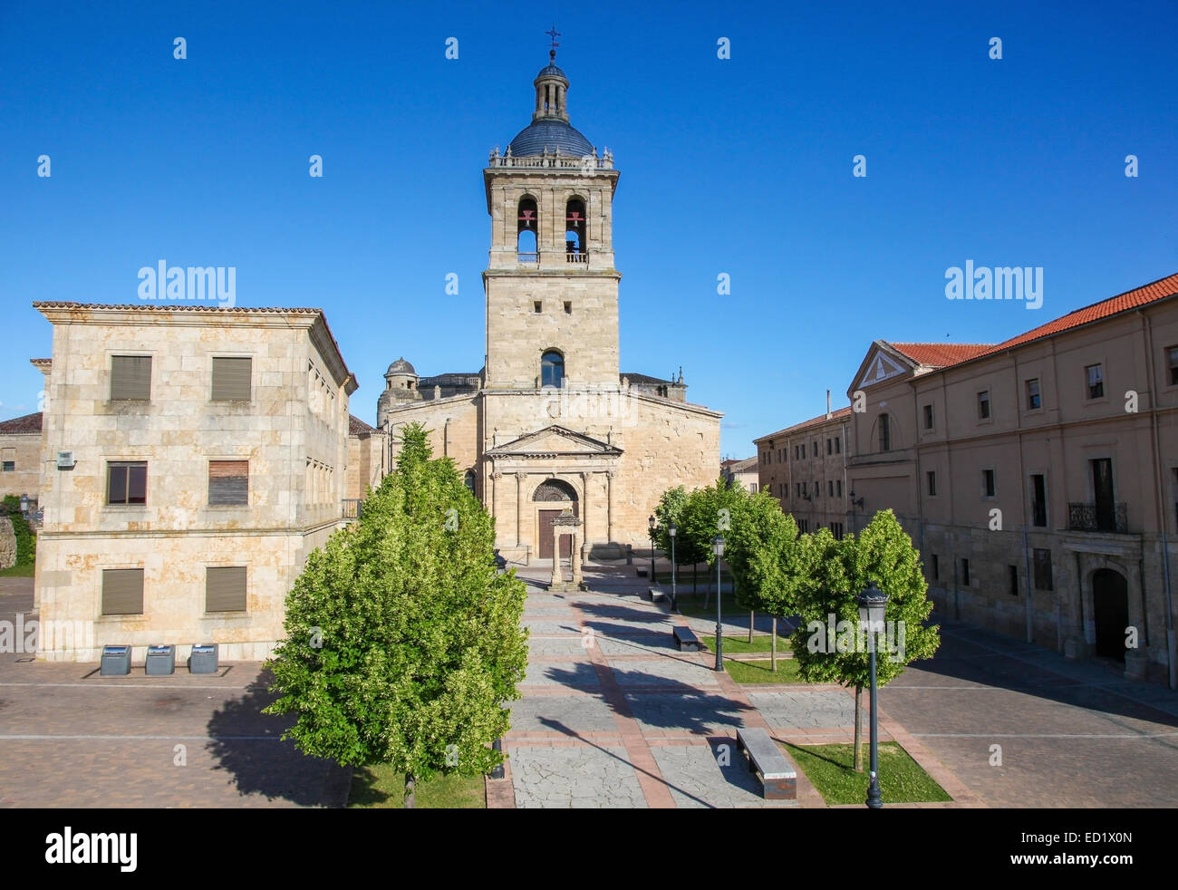Cattedrale di Santa Maria (XII secolo) in Ciudad Rodrigo, una piccola città in provincia di Salamanca, Spagna. Foto Stock
